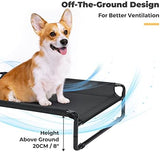 Veehoo Elevated Dog Bed - Raised Dog Cot with Cooling Mesh & Anti-Slip Feet, Suitable for Small & Medium Dogs