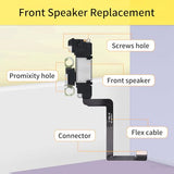for iPhone 11 Earpiece Speaker Replacement 6.1" Repair for iPhone11 Earspeaker Front Ear Piece with Ambient Light Sensor Fix Proximity Sensor Assembly for A2111, A2223, A2221