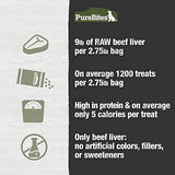 PureBites Beef Freeze Dried Dog Treats, 1 Ingredient, Made in USA, 44oz