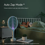 2-Pack Rotating Head Rechargeable Electric Fly Swatter Electric Fly Swatter Racket Bug Zapper Racket Mosquito Zapper Bug Zapper Indoor Fruit Fly Zapper Racket Spider Killer Gnat Trap Wasp Catcher