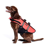 ZippyPaws Adventure Dog Life Jacket - Dog Life Vest for Swimming & Boating, Fits Small Pets, Lightweight Flotation Device for Water Safety, Padded Handle, Adjustable Fit, 6-10" - XX-Small, Red