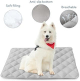 Dog Crate Pad 2 Pack (36" x 23"), Soft Dog Crate Mat with Anti-Slip Bottom, Machine Washable Kennel Pad, Crate Pads for Dog Cages, Dog Bed for Crate, Fits 36 Inch Dog Crate, Grey