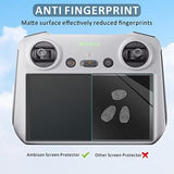Ambison [2 Pack] DJI Mini 4 Pro Matte Glass Screen Protector, Anti-Glare/Smooth as Silk/HD Clear Compatible with DJI Mini 4/3 Pro/Mavic 3 Pro/Air 3/Air 2S RC/RC 2 Remote Controller Accessories