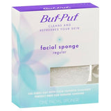 Buf-Puf Facial Sponge, Dermatologist Developed, Removes Deep Down Dirt & Makeup That Causes Breakouts and Blackheads, Reusable, Exfoliating, White, 2 Count