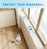 SEERWAY Scat Pet Shock Mat Indoor, Safe Shock Training Pads for Dogs and Cats, Electric Repellent Mat Keeps Pets Off windowsill and Narrow Area, 3 Training Modes, 46"x 3" Strip, Battery Operated