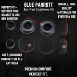 Ear Cushion Kit for Blue Parrott C400-XT Bluetooth Headset 204159 - Replacement Accessories - Ear Cushions, Microphone Foam Windscreens Covers by Global Teck