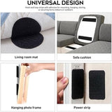 4.4 Inches x 7 Feet Strong Sticky Back Heavy Duty Hook and Loop Tape with Adhesive, Non-Slip Couch Cushion Grip Accessories, Double Sided Strip Roll to Prevent Sliding, Black