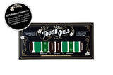 TOUGH GIRLS | 20 Exquisite Gel Nail Polish Strips w/Application Accessories - No UV/LED Lamp Required (Football & Green Glitter)