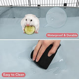 24 Panels Small Animal Playpen,Pet Playpen,C&C Cage for Guinea Pigs,Puppy Play Pen,Bunny Playpen,Indoor Outdoor Portable Metal Wire Yard Fence with Waterproof Mat