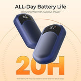 Hand Warmers Rechargeable,Electric Hand Warmer Fast Heating, Portable Pocket Heater Handwarmers Gifts for Men, Women, Christmas, Golf, Hunting, Camping Accessories