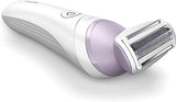 Philips Beauty Lady Electric Shaver Series 6000, Cordless with 4 Accessories, BRL136/00, White