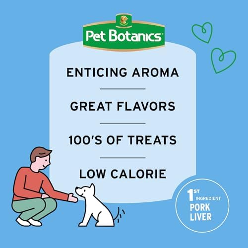 Pet Botanics 10 oz. Pouch Training Rewards Mini Soft & Chewy, Bacon Flavor, with 500 Treats Per Bag, The Choice of Top Trainers