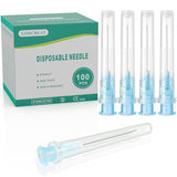 23 Gauge 1 Inch/25MM Luer Lock Needle Pack of 100 for Industrial Accessories Supplies, Individually Packaged