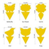 24 Pack Sticky Traps for Indoor Outdoor Natural Pest Control, Fruit Fly Trap and Fungus Gnat Traps for House Plants, Whitefly, Mosquito Bits, Flying Insects, Fly Traps Save Your Plants (Yellow)
