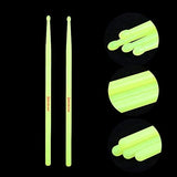 Musfunny Glow Drum Sticks 5A Nylon for Drum Set Night Light Plastic Cool Drumsticks Musical instrument Percussion Accessories for Adults Professional (Fluorescence)
