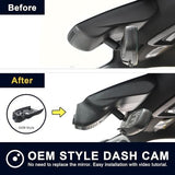 4K Dash Cam fit for GMC Sierra 1500 2022-2025 HD 2024 2025 Pro SLE Elevation SLT AT4X Denali Ultimate Accessories (Model C), Integrated OEM Look, UHD 2160P Video, WiFi & App, 128GB Card