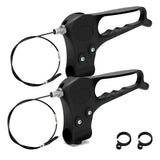FVRITO 2 Pack Brake Handle Assembly Replacement for Rolling Walker Transport Wheelchair Mobility Knee Walkers Medline Lumex 4-Wheel Folding Drive Rollator Senior Medical Accessories with 41'' Cable