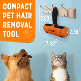 Triton Pet Hair Removal Tool w/Fur Trapping Compartment - Easy to Use Pet Hair Roller, Fur Remover Tool - Cat and Dog Fur Remover - Pet Hair Remover for Furniture, Couch, Bedding, Clothes, Car