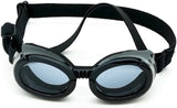 PetSpex® Dog and Cat Sunglasses, Pet Goggles with UV Protection, Windproof Water Resistant Pet Glasses with Adjustable Head and Chin Straps for Outdoor Adventures, Small, Black