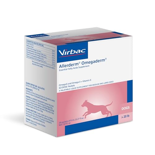 Virbac Allerderm Omegaderm EZ-Dose Packets for Medium & Large Dogs 28 Count