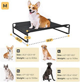 Veehoo Elevated Dog Bed - Raised Dog Cot with Cooling Mesh & Anti-Slip Feet, Suitable for Small & Medium Dogs