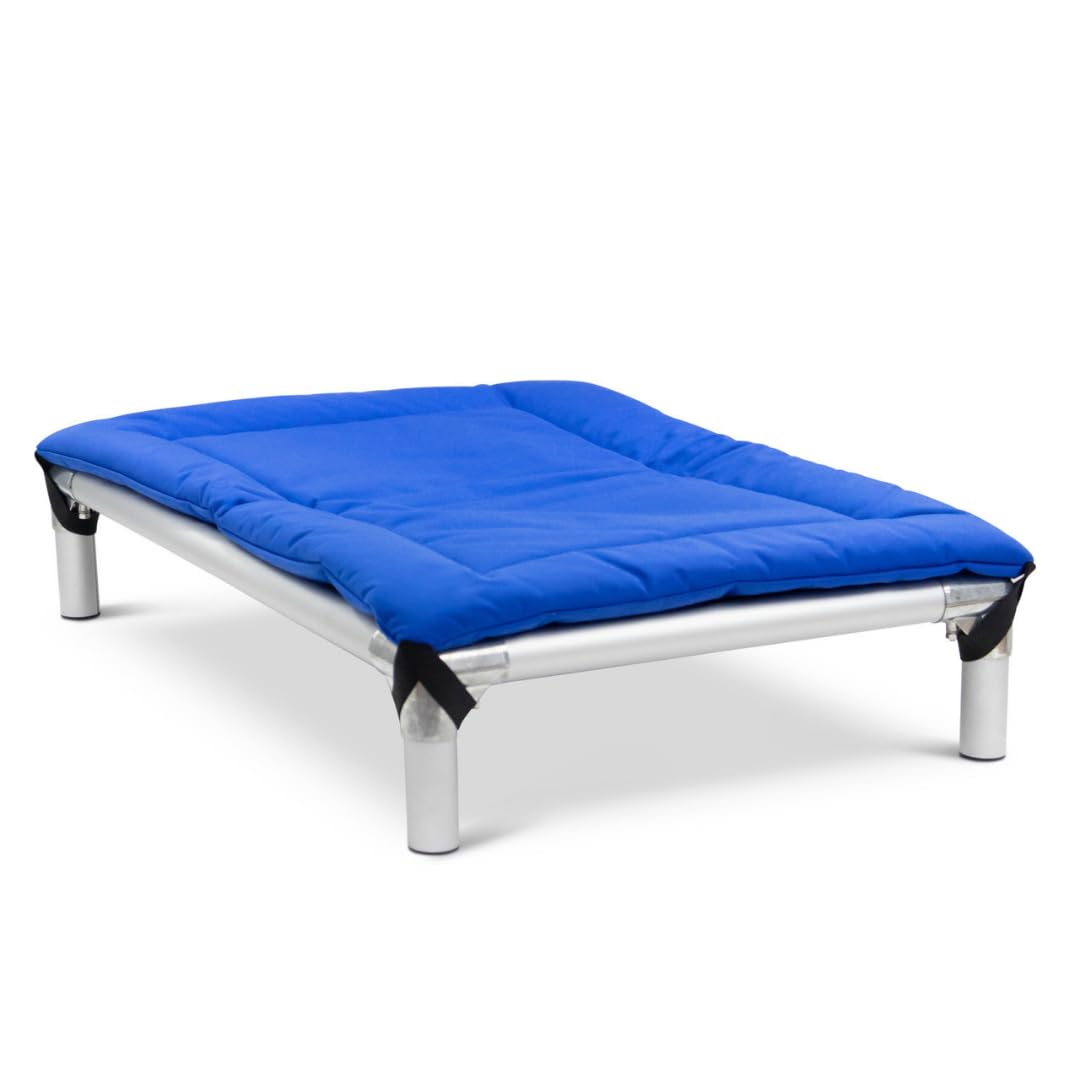Kuranda Orthopedic Canvas Dog Bed Pad – Durable Cordura® Fabric with Quilted Padding - XX-Large - 50" x 36" - Royal Blue