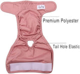 Female Dog Diapers for Small Dogs,4 Pack Reusable Washable Premium Puppy Diapers for Heat,Incontinence,Period Doggy Nappies,XS