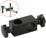 Microscope Accessories Kit 25MM Cross Bracket Bearing Column Tube Fixing Connecting Piece Bracket Clamp for Stereo Microscope Microscope Slides
