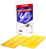 JT Eaton 844 Pest Catchers Spider & Cricket Glue Traps, Non-Toxic, Mess-Free Glue Trays for Small Pests, 4 Pack