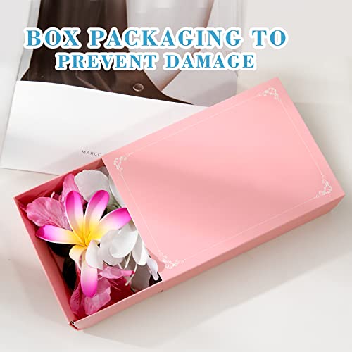 HAIMEIKANG Hawaiian Hair Clip, 3 Pieces Tropical Flower Hair Pins - Artificial Hawaiian Flower Hair Accessories in White, Rose Red, and Purple for Women, Wedding Hair Piece