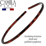 Camila Paris AD105 French Fashion Headband for Women, Skinny with Teeth for Strong Hold Grip Women's Hairband, Very Flexible, No Slip and Durable Styling Girls Hair Accessories, Made in France