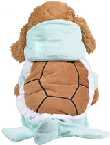 Dog Cat Halloween Costumes - Pet Turtle Cosplay Clothes, Adorable Flannel Tortoise Puppy Pajama Outfit, Soft Velvet Christmas Doggie Hoodies, Funny Fleece Sweater for Small Medium Large Dogs, XX-Small