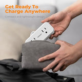 Short Extension Cord 6 inch, TESSAN Thin Flat Plug Power Strip with 4 AC Outlets 3 USB (1 USB C) Ports, Silm Charging Station Desk Organizers for Home Bedroom Hotel Office Desktop Accessories