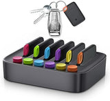 Key Finder Stick on Remote Finder Beeper 6 Pack RF Wireless TV Remote Control Finder, Key Finders Locator with Sound That Make Noise 90 dB Loud Beep Item Finder, Remote Tracker with Sound for Phone