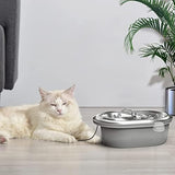 Cat Water Fountain Filters, Compatible with Stainless Steel Pet Fountain 8 Filters with 8 Sponges Replacement Filters for Cat Fountain (4 Filters& 4 Sponges)