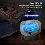 Cumrige Self Cleaning Litter Box, 95 L Automatic Cat Litter Box Self Cleaning for Multiple Cats, with Safety Protection, App Control,2 Roll Garbage Bags,White