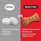 Nutri-Vet Hip & Joint Biscuits for Dogs - Tasty Dog Glucosamine Treat & Dog Joint Supplement - Large Sized Biscuit with 300mg Glucosamine - 6 lb