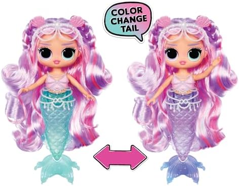 LOL Surprise Tweens Mermaid Lana Marine Fashion Doll with Color Changing Tail, Movable Fin, and Beautiful Accessories – Toy Gift for Kids Ages 4+