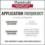 Plantskydd PS-VRD-3 Granular Animal Repellent for Deer, Rabbits and Voles, Also for Deer, elk, Moose, Hares, Voles, Squirrels, Chipmunks and Other Herbivores 3.5 LB Granular Shaker Jug (3.5 LB)