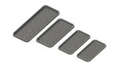 Sun Dolphin Heavy Duty Plastic Shoe Tray, 36x17 Inches Water Resistant Shoe Mat for Indoor & Outdoor Use, Multipurpose Boot Mat for All Seasons (Black, Large)