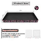 DZWLKJ Guinea Pig Cage Liner,Washable Tarp Bottom Base,Cherry Graphic,24"x48", Reusable for Rabbit, Chinchilla, Hedgehog, Ferret & Other Small Animals.
