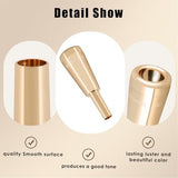 EASTROCK Trumpet Mouthpiece1.5C Trumpet Mouthpiece Brass Heavy Bullet Shape Instrument Accessories GOLD