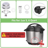 11 PCS Instant Pot Accessories for Lux 5, 6 QT, Instant Pot Replacement Parts Include Sealing Ring, Steam Release Valve, Anti-Block Shield, Valve Sealing Ring, Float Valve and Gasket