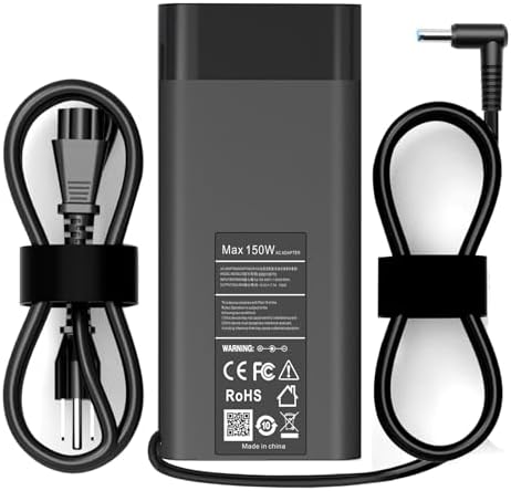 65W USB C HP Laptop Charger， Replacement 150W HP Laptop Charger for HP ZBook