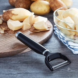 Y Peeler with Ergonomic Handle and Single Edge Blade – Dishwasher Safe with Protective Cover