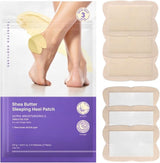 Shea Butter Heel Repair Patch for Cracked Dry Heels, Overnight Foot Moisturizer Mask, Hydrating & Breathable (10pcs), K-Beauty