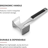 Gourmet Multi Sided Meat Tenderizer for Pounding Meats, Nuts, Shellfish, ect, Hang Hole for Easy Storage, Hand Wash, One Size, Black