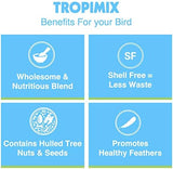 Hari Hagen Tropimix Enrichment Food for Small Parrots, 20 lb. (9.07 kg) - HARI Small Parrot Food with Seeds, Fruit, Nuts, Vegetables, Grains, and Legumes