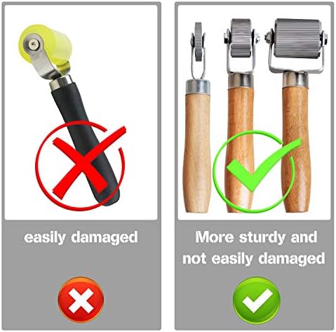 Car Sound Deadening Roller Metal Installation Tool 3 Pcs for Auto Noise Roller Car Sound Deadener Application Installation Tool Rolling Wheel Interior Accessories