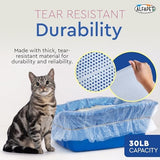 Alfapet Original Sifting Cat Litter Box Liners - Extra Giant 60 Count - Tear-Resistant Cat Litter Bags - Waterproof Kitty Litter Liners - Fits Almost All Litterbox Pan Sizes, 40" x 38", 30 lb Capacity